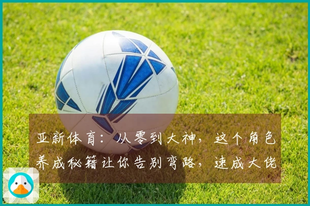 亚新体育：从零到大神，这个角色养成秘籍让你告别弯路，速成大佬！